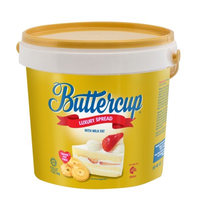 Plastic Tub Buttercup Luxury Spread 1 KG x 12 (Free Delivery Semenanjung Malaysia)