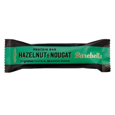 BAREBELLS Protein Bar - Hazelnut Nougat  55g x 12 bars (3 cartons per bundle)