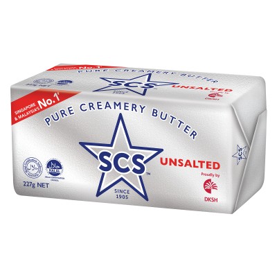 SCS BUTTER (UNSALTED) 227G x 60