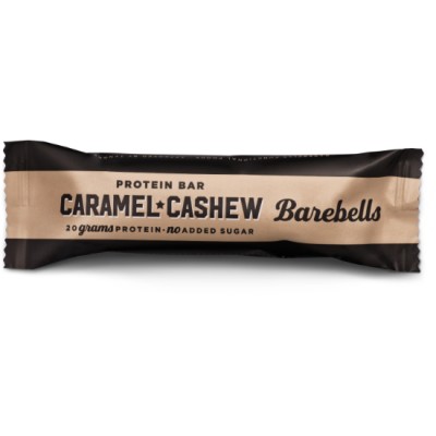 BAREBELLS Protein Bar - Caramel Cashew 55g x 12 bars (3 cartons per bundle)