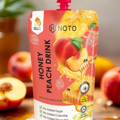 Honey Peach Pouch Bag Ready-to-Drink Beverage - 200ml