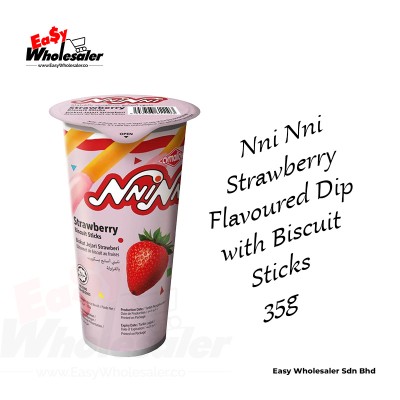 NNI NNI BISCUIT WITH STRAWBERRY DIP 35g