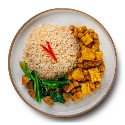 Tofu and Chickpea Rendang with Kailan, Eggplant - REGULAR (340 G)