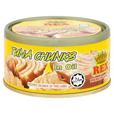 REX TUNA CHUNK IN OIL (1CTN X 48UNIT X 185GM)
