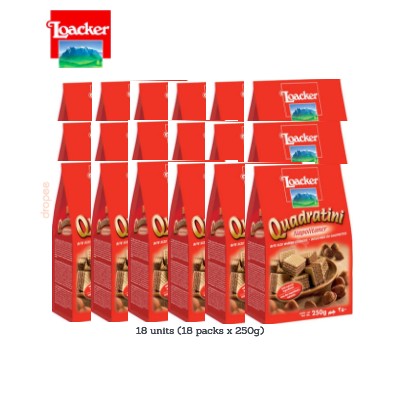 LOACKER Quadratini Napolitaner 250g (18 Units Per Carton)