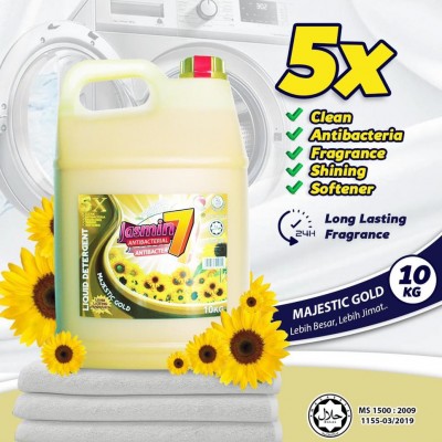 JASMIN 7 LIQUID DETERGENT 5IN1 10L - MAJESTIC GOLD 1X5