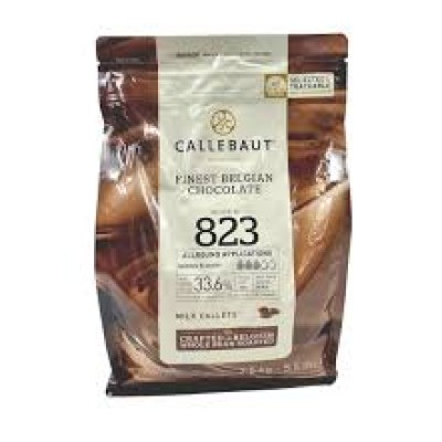 823 MILK COUVERTURE CHOCOLATE CALLETS 33.6% 2.5KG