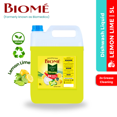 [Carton 4x5L] Biome Dishwash Liquid 5L  Lemon Lime