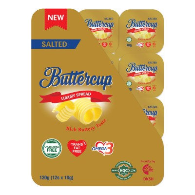 BUTTERCUP LUXURY SPREAD SALTED PORTION 12 x 10G x 24