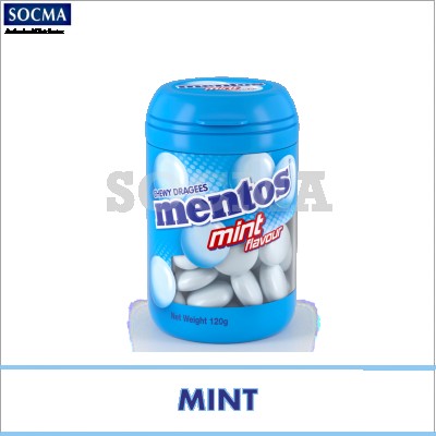 MENTOS BOTTLE MINT 8X6X120G (48 Units Per Carton)