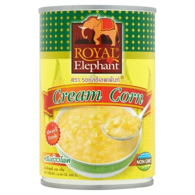 ROYAL ELEPHANT CREAM CORN (1CTN X 24UNIT X 425G)