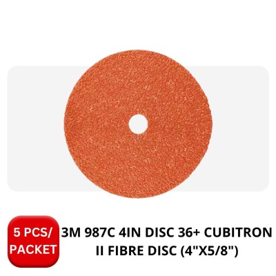 3M 987C CUBITRON II FIBRE DISC 36+ (4"X5,8") (5 PIECES per PACK)