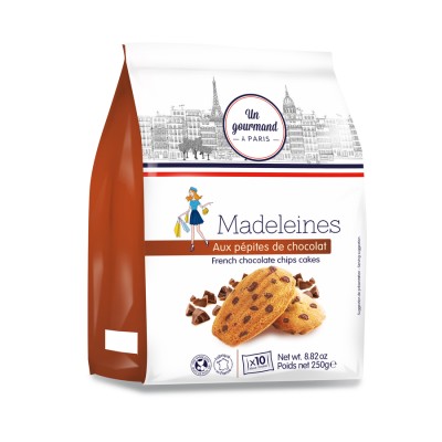 Un Gourmand Madeleines Chocolate Chips 250g x 6