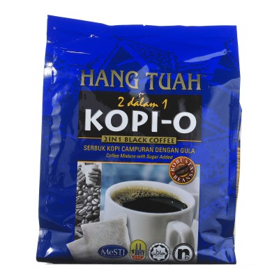 HANG TUAH 2 IN 1 KOPI O WITH ROBUST BEANS WITH SUGAR 20 x 25g