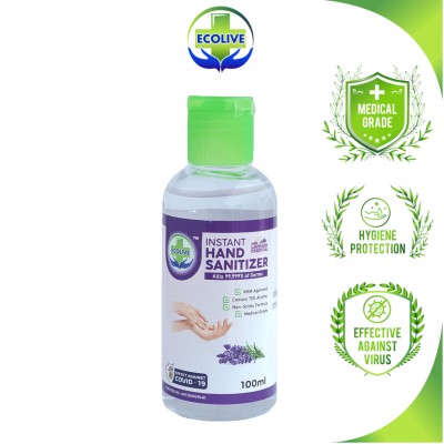 ECOLIVE INSTANT HAND SANITIZER - LAVENDER 1 X 48 BTL (100 ML EACH)