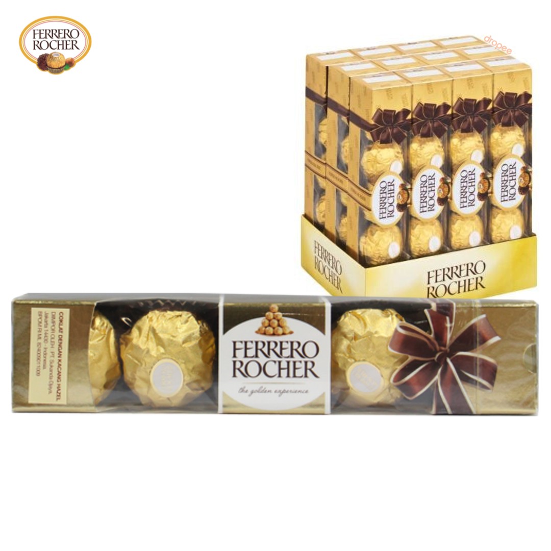 FERRERO ROCHER T5 (12 Units x 62.5 g) (48 Units Per Carton)