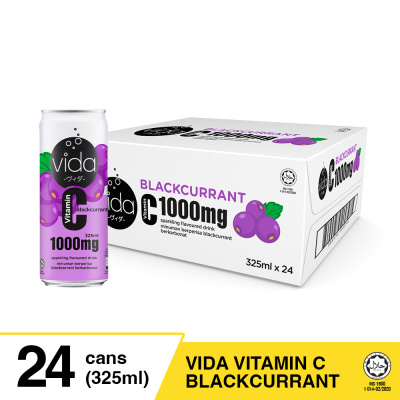 Vida C 325ml - Blackcurrant (1 x 24 x 325ml)