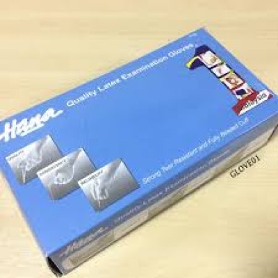 HANA Latex Gloves 100pcs (12 Units Per Carton) [KLANG VALLEY ONLY]