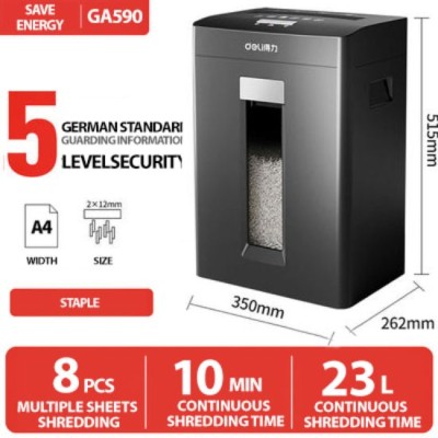 Commercial Office Paper Shredder - Model GA590