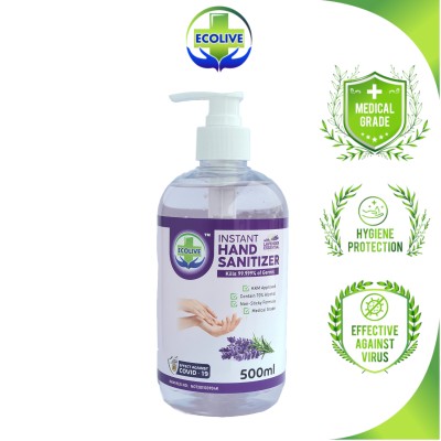 ECOLIVE INSTANT HAND SANITIZER - LAVENDER 1 X 24 BTL (500 ML EACH)