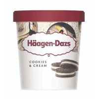 Haagen-Dazs Cookies & Cream Ice Cream 473ml Pint (8 pints per carton) Imported from France