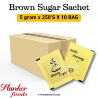 Brown Sugar (Gula Perang)  [5g x 2500 Sachet] Halal (1 Units Per Carton)