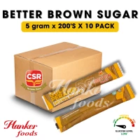 CSR Better Brown Sugar Single Serve Sticks Gula Perang Paket Individu 5g