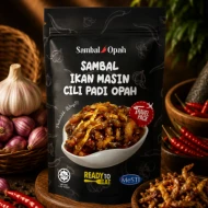 SAMBAL OPAH - TRAVEL PACK - SAMBAL IKAN MASIN CILI PADI OPAH 150gram