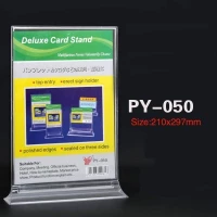 A4 Acrylic Brochure Card Stand PY050   Double Side Display Holder