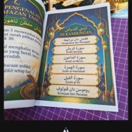 NOTA KAFA HAFAZAN AL-QURAN TAHUN 6