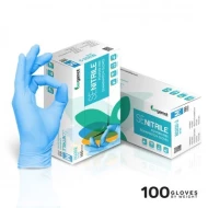 BERGAMOT SE NITRILE POWDER FREE EXAMINATION GLOVES 100'S SIZE M - BOX