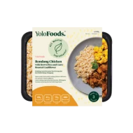 Rendang Chicken with Brown Rice and Curry Roasted Cauliflower - LARGE (440 G)