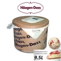 Haagen-Dazs Strawberry Cheesecake Ice Cream 9.5L Tub (sold per tub) Imported from France