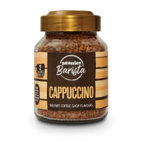 Beanies Flavour Coffee - Barista Range - Cappuccino Flavoured Coffee - 50g x 6 Bottle
