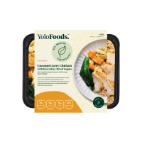 Coconut Curry Chicken with Brown Rice, Mixed Veggies - LARGE (480 g)