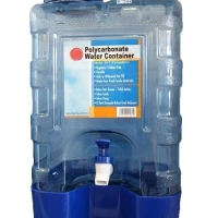 BPA Free Reusable Water Container 4 Gallons (15 liters )   Water Dispenser   Water Bottle Faucet With Stand. ( With Float Ball Valve ) Direct Pipe In.