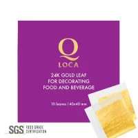 24k Gold Leaf 10 leaves (4x4) (1 Units Per Carton)