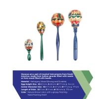 Beautiful Hand Painting Maracas