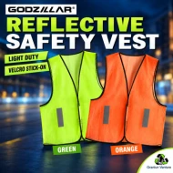 Unisex Reflective Safety Vest High Visibility Breathable Mesh Vest  Green   Orange