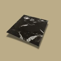 8" Square Black Marble Cake Board [2.7MM thick]