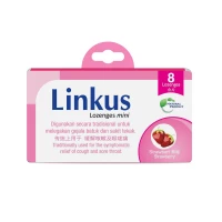 Herbion Linkus Cough Lozenges Natural Strawberry Flavor 8s