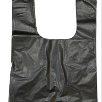 Borong Black Singlet Bag 12 x 13