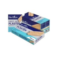 Herbion Naturals First Aid Plaster: Antibacterial, Antiseptic, Protects from Contamination (100 Strips)