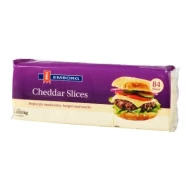 EMBORG CHEDDAR SLICE CHEESE (1CTN X 8UNIT X 1.033KG)