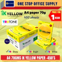 IK YELLOW A4 PAPER 450'S - 70GMS