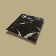 12" Square Black Marble Cake Board [2.7MM thick]