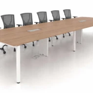 Oval Shape Conference Table c w Matrix U Leg (UOC)  OE2U-MATRIX-UOC