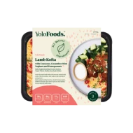 Lamb Kofta with Couscous, Cucumber Mint Yoghurt and Pomegranate - LARGE (415g)