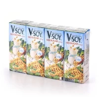 V-Soy No Sugar Soy Bean Milk 4 x 200ml