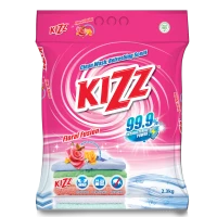 Kizz Detergent Powder (Floral) 6 x 2.3kg (6 Units Per Carton)